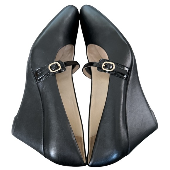 LifeStride Soft System Black Wedge Mary Jane Pumps Womens Size 11M Comfort Shoes - Picture 7 of 11